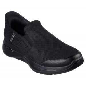 Skechers Men's Slip-ins: GO WALK Arch Fit - Hands Free Shoes  - حذاء سكيتشرز ليب اون: جو ووك ارتش فيت هاند فري للرجال لون أسود
