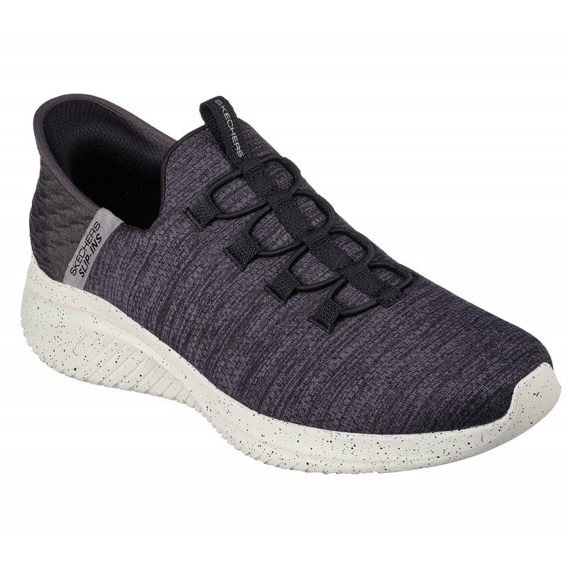 Skechers Men's Slip-ins: Ultra Flex 3.0 - Right Away Shoes  - حذاء سكيتشرز سليب ان: الترا فليكس 3.0 للرجال لون رمادي غامق