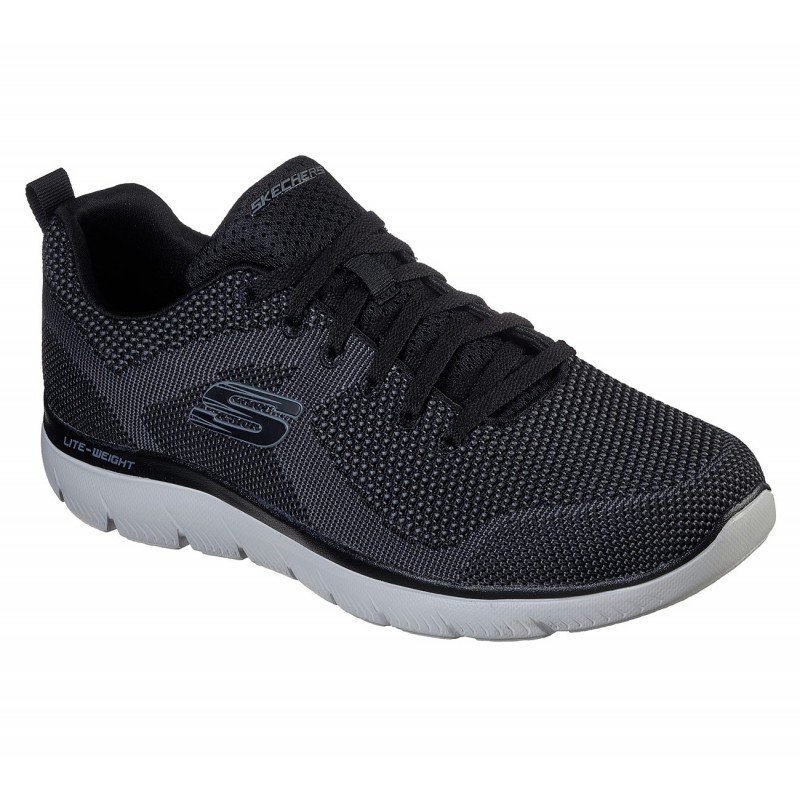 Skechers Mens' Summits - Brisbane Shoes- حذاء سكيتشرز سوميتس بريسبان للرجال لون أسود