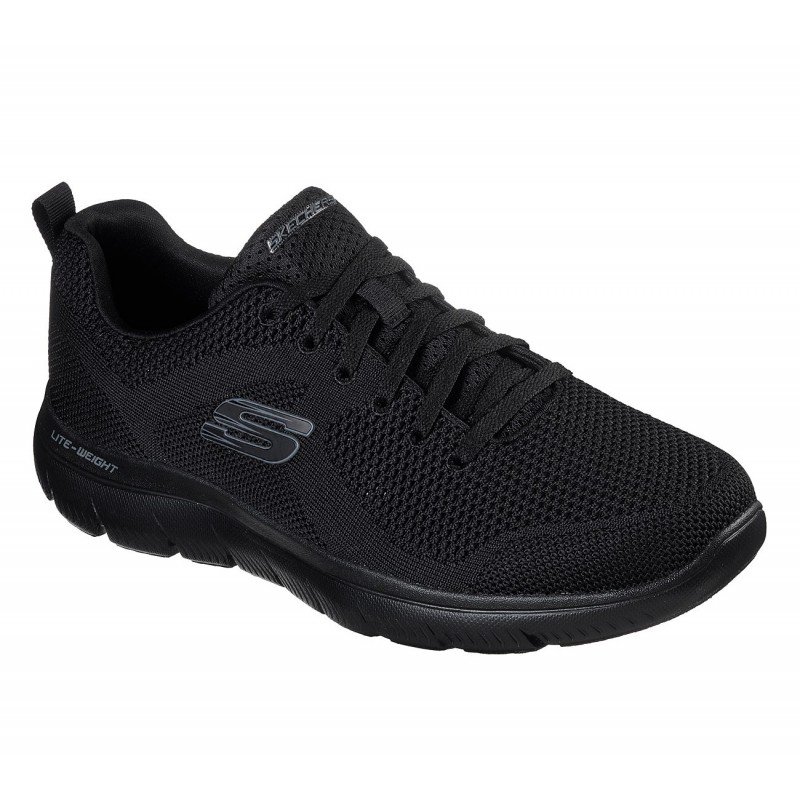 Skechers Mens' Summits - Brisbane Shoes- حذاء سكيتشرز سوميتس بريسبان للرجال لون أسود