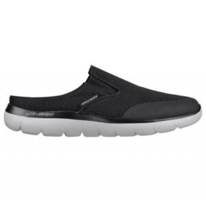 Skechers Men's Summits - Vindicator Shoes - حذاء سكيتشرز سميتس - فينديكاتور للرجال لون أسود ونعل ابيض