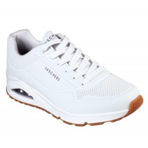 Skechers Men's Uno - Stand On Air Shoes - حذاء سكيتشرز أونو ستاند اون اير للرجال لون أبيض