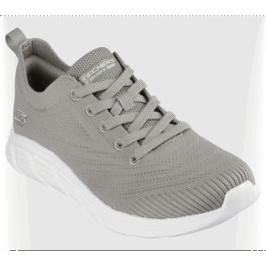 Skechers Women's BOBS Sport B Flex Lo - Graceful Stride Shoes - حذاء سكيتشرز بوبس سبورت بي فليكس للنساء لون زيتي فاتح ونعل أبيض