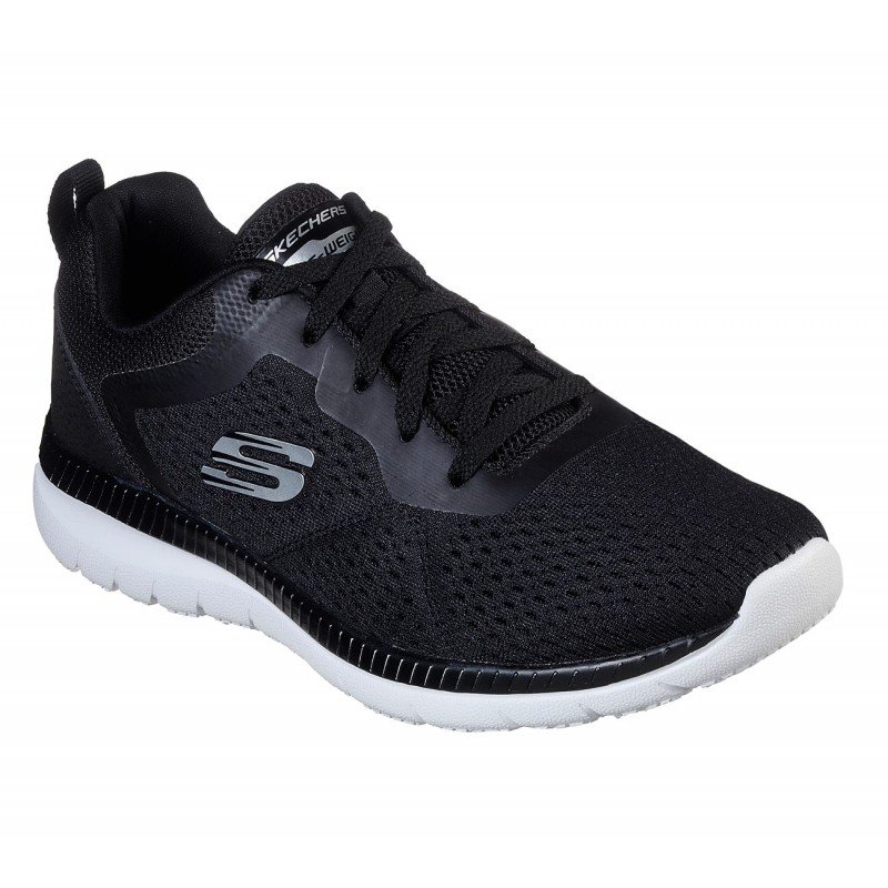 حذاء سكيتشرز باونتيفول - كويك  باث للنساء لون أسود وأبيض - Skechers Women's Bountiful - Quick Path Shoes