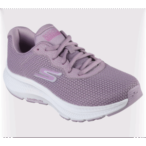 Skechers Women's GO RUN Consistent 2.0 - Engaged Shoes - حذاء سكيتشرز جو رن كونيستينت 2.0 للنساء لون بنفسجي فاتح ونعل أبيض
