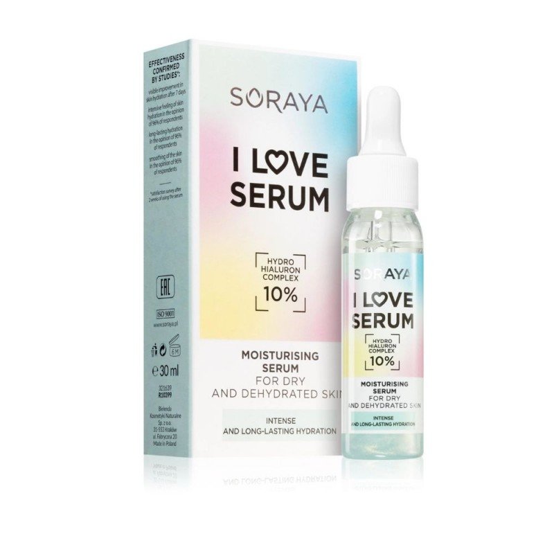 SORAYA I LOVE SERUM Moisturizing Serum 10% سيروم ترطيب للوجه من سورايا 30 مل