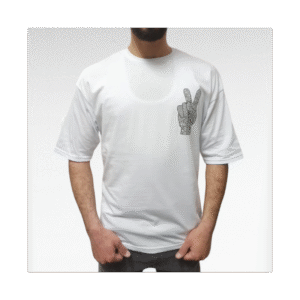 T-SHIRT تيشيرت اوفر سايز شبابي لون ابيض