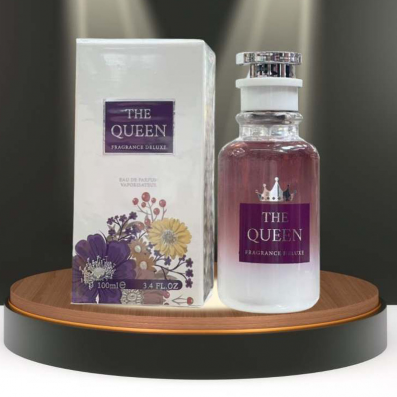 THE QUEEN EDP By Fragrance Deluxe For Women 100ML-عطر ذا كوين من فرانجنس ديلوكس للنساء سعة 100 مل