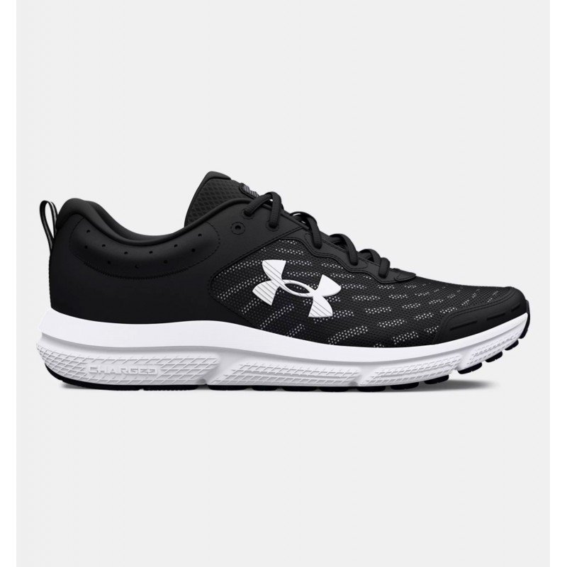 Under Armour Men's Charged Assert 10 Running Shoes - حذاء أندر آرمر تشارجد اسيرت 10 رانينج للرجال لون أسود وأبيض