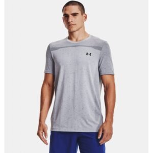 Under Armour Men's Seamless Short Sleeve T-Shirt - تيشيرت أندر آرمر سيملس بأكمام قصيرة للرجال لون سكني