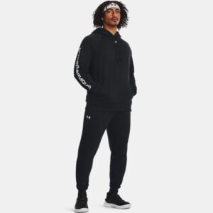 Under Armour Rival FleeceSuit طقم اندر ارمور للرجال لون أسود