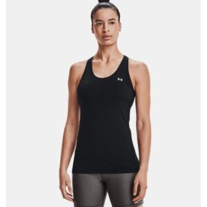 Under Armour Women's HeatGear Armour Racer Tank - تيشيرت تانك أندر آرمر هيت جير ارمر ريسر للنساء لون أسود
