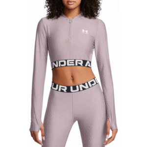 Under Armour Women's Heatgear Rib 1/4 Zip Long Sleeve Tee