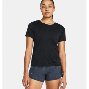 Under Armour Women's Launch Splatter Short Sleeve T-Shirt - Black