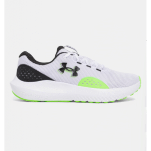 Under Under Men's UA Surge 4 Running Shoes- حذاء اندر ارمور سيرج 4 للرجال لون أبيض وأسود