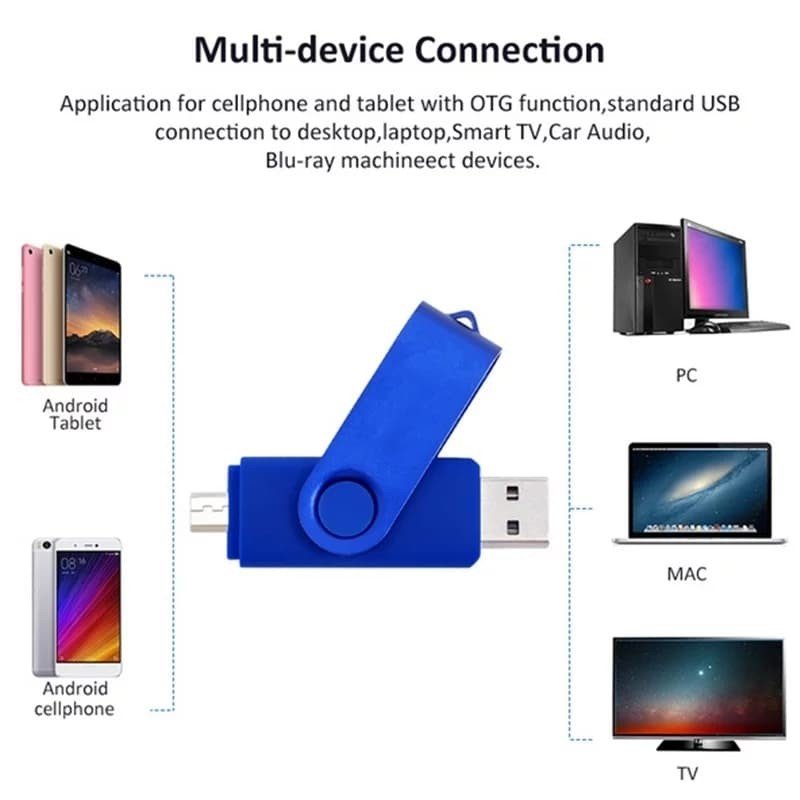 64GB USB FLASH and OTG  ( فلاش للهواتف والكمبيوتر )