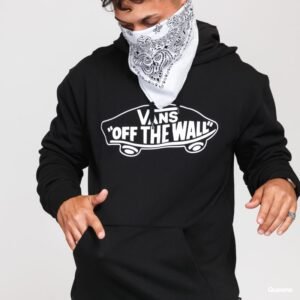 Vans Men's OTW Pullover Hoodie T-Shirt  - تيشيرت فانز هودي أو تي دبليو للرجال مع غطاء للرأس لون أسود