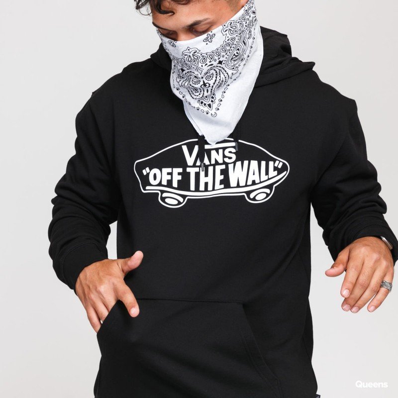 Vans Men's OTW Pullover Hoodie T-Shirt  - تيشيرت فانز هودي أو تي دبليو للرجال مع غطاء للرأس لون أسود