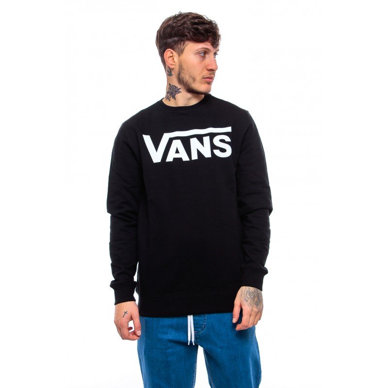Vans Men's Classic Crew Sweatshirt  - سويت شيرت فانز كلاسيك كرو للرجال لون أسود