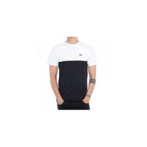 Vans Men's Colorblock T-Shirt  - تيشيرت فانز كلر بلوك للرجال لون أبيض وأسود