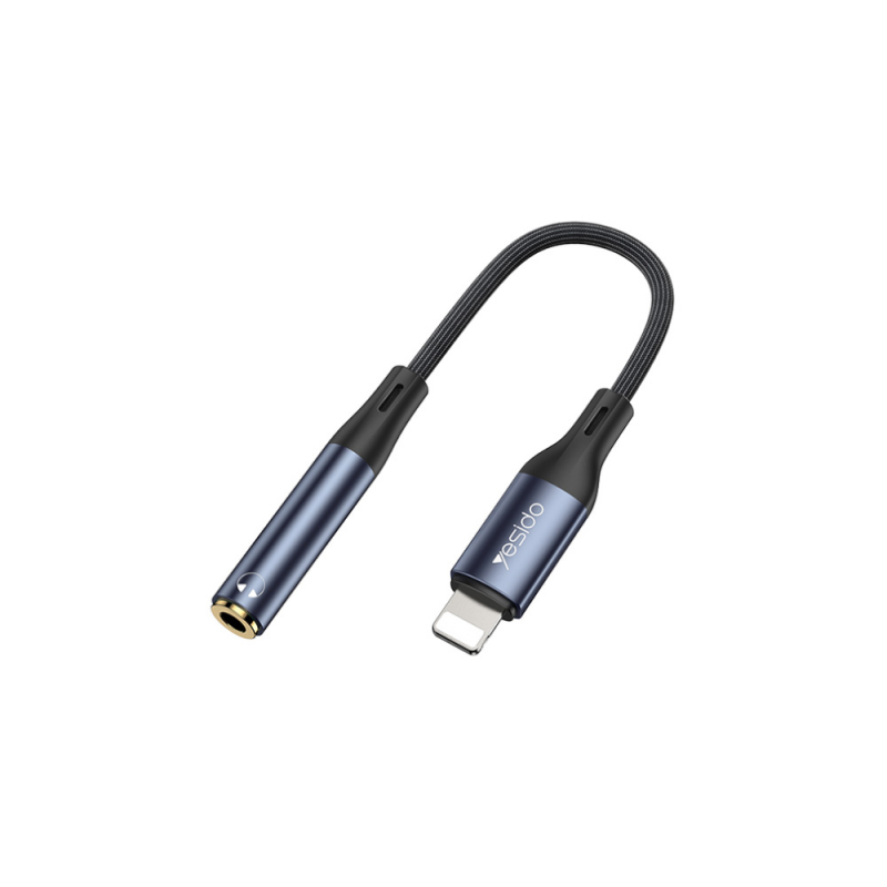 yesido audio adapter yau37 تحويلة اوكس الى لايتينغ تدعم اجهزة الايفون