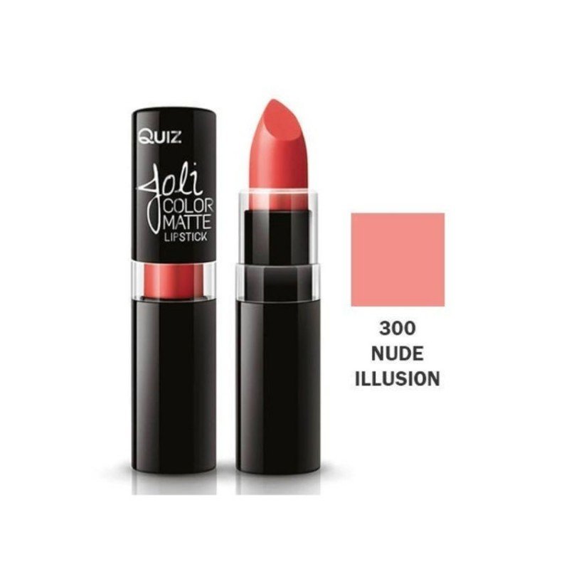 أحمر شفاه مطفي من كويز درجة 300 حجم 3.6 غم- QUIZ - Joli Matte Long Lasting Lipstick (No 300) 3.6g