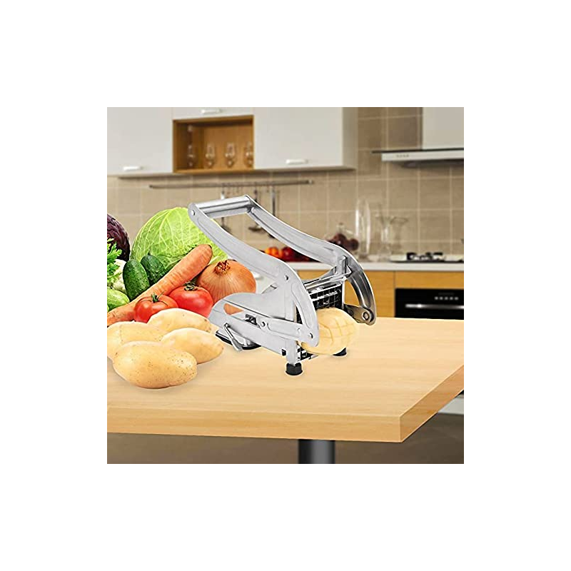 أداة ستانلس تقطيع البطاطس والخضروات اليدوية