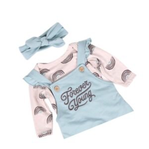 أفرهول 3 قطع لون أزرق فاتح وبني