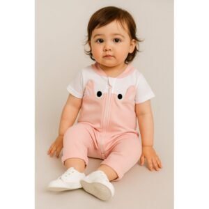 أفرهول للأطفال لون زهري و أبيض