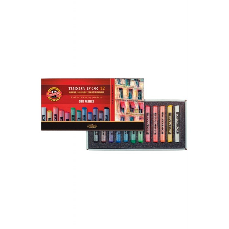 أقلام باستيل للرسم من كوه اي نور عدد 12- Soft Pastels 8512