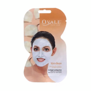 قناع اوفال بيضاوي للوجه بخلاصة الفول قطعة واحدة