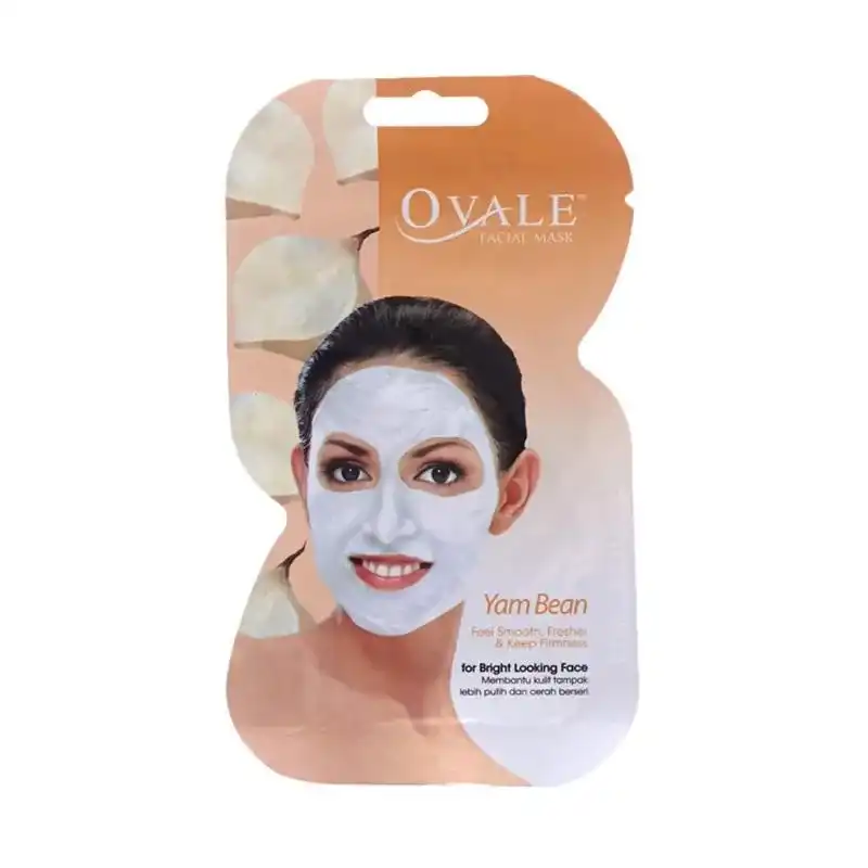 قناع اوفال بيضاوي للوجه بخلاصة الفول قطعة واحدة