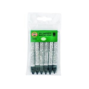 ألوان زيتية للزجاج والخزف عدد 6 لون أسود 8220/5