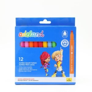 ألوان فلومساتر جمبو 12 لون ماركة Adel