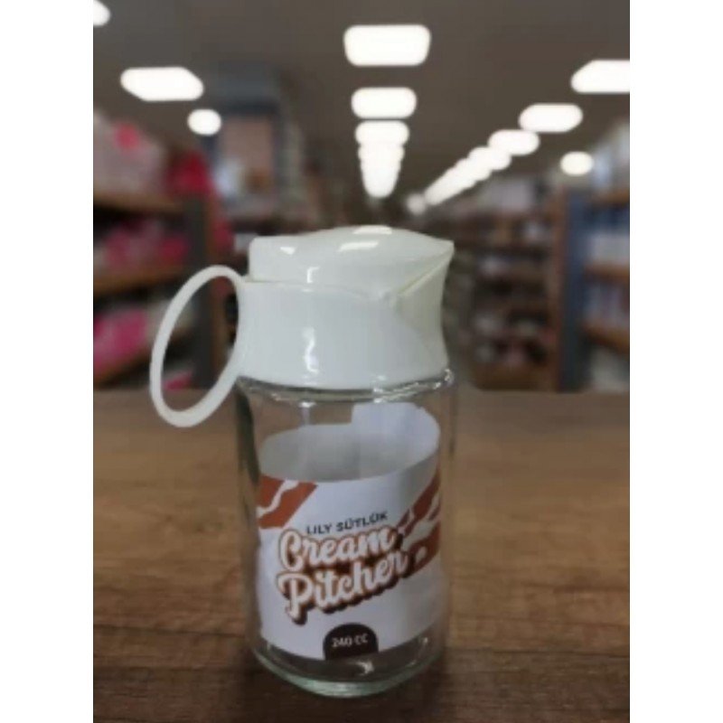 ابريق قطر/ حليب / ليمون / دقة زجاج تركي سعة 240 ملل - Image 3