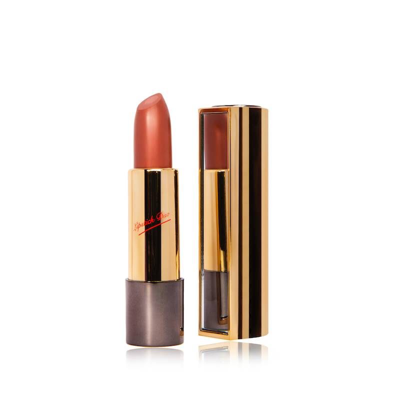 احمر شفاه كريمي مع مراه من دلفي 4غرام delfy lip stick gold duo caramel 4gr