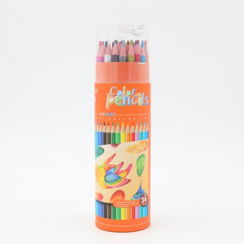 اقلام تلوين خشبية عدد 36 لون