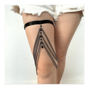 اكسسوار للفخذ للنساء لون فضي
