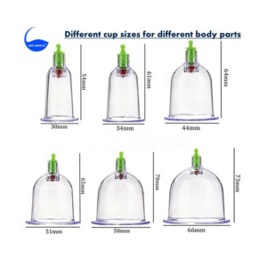 اكواب الحجامة الجافة 6 قطع أحجام مختلفة