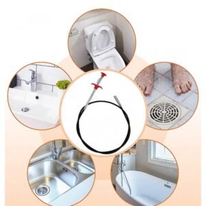 السيخ السحري لتنظيف المصارف مع زمبرك قوي وفعال