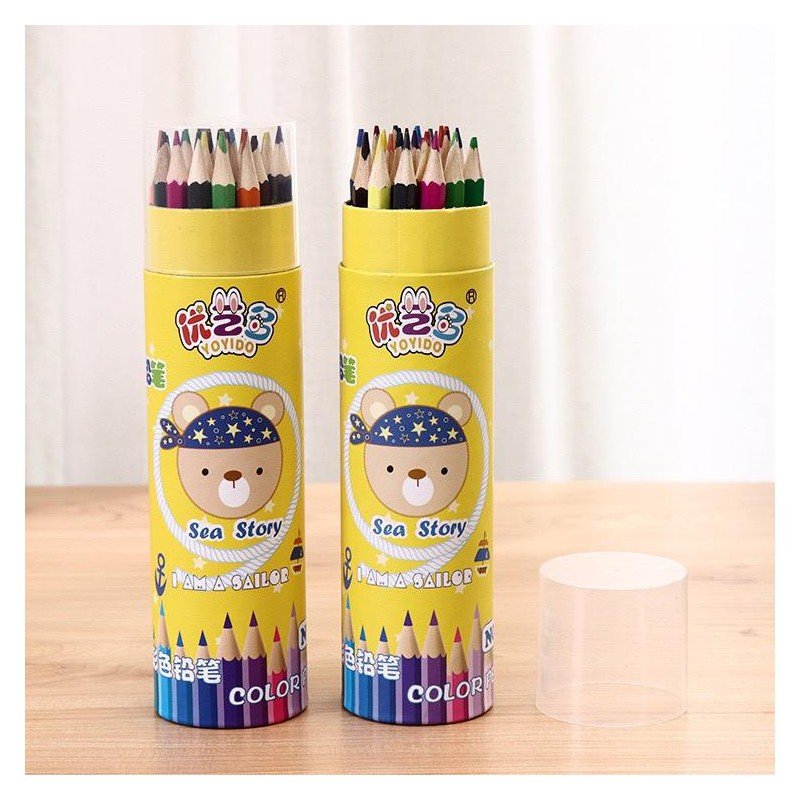 الوان خشب اسطوانة 24 لون