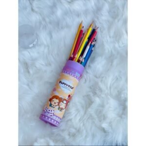 الوان خشب اسطوانة لون زهري 12 لون