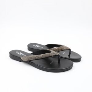 بابوج باليه بتصميم اصبع للنساء لون أسود