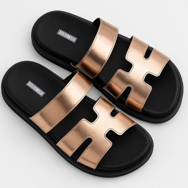 بابوج ستاتي مفتوح لون ذهبي مع لمعة