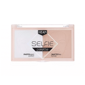 بالت كنتور و بودره شفافه بدون لمعه selefie palette