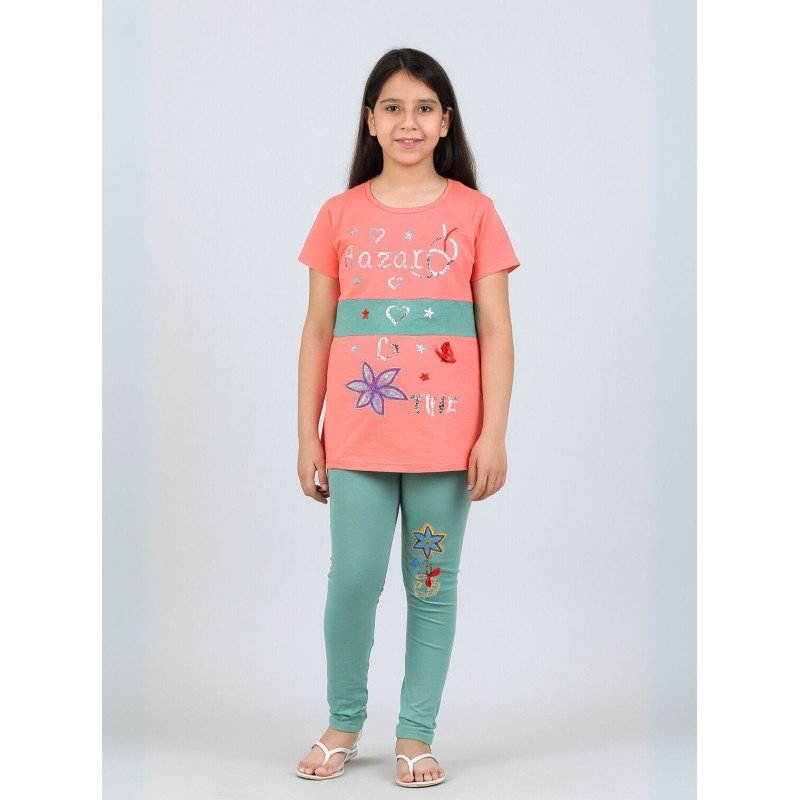 بجامة بناتي قطعتين صيفي