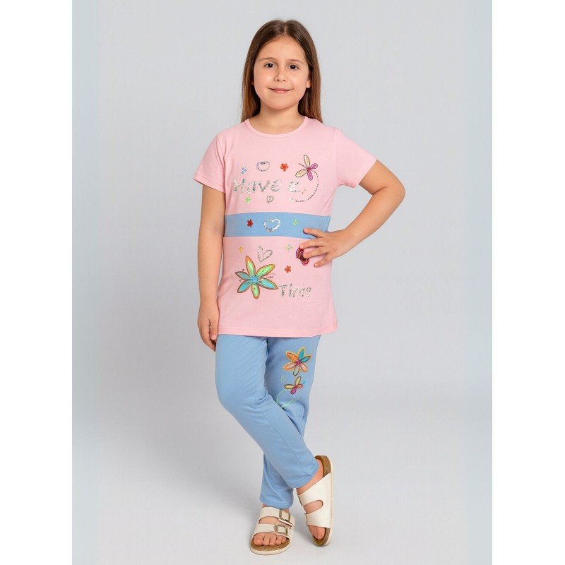 بجامة بناتي قطعتين صيفي