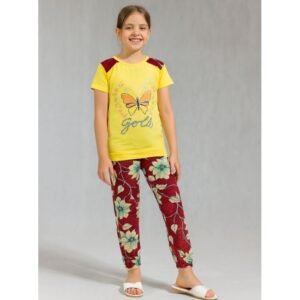 بجامة بناتي قطعتين صيفي