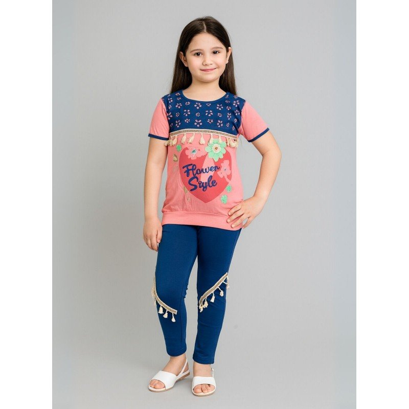 بجامة بناتي قطعتين صيفي