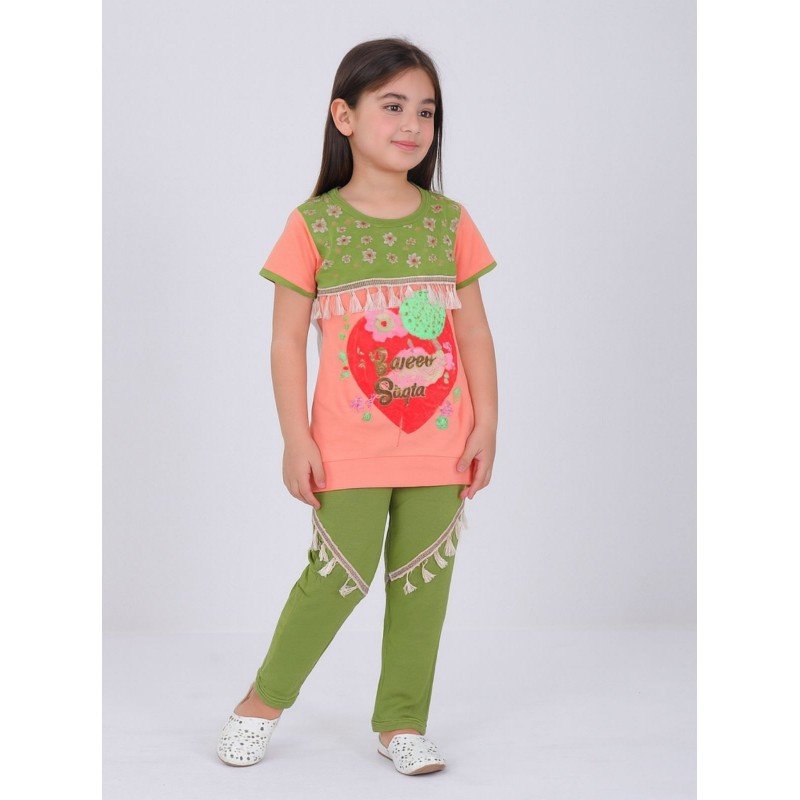 بجامة بناتي قطعتين صيفي